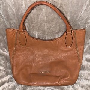 Michael Kors Vanessa Camel Shoulder Bag.